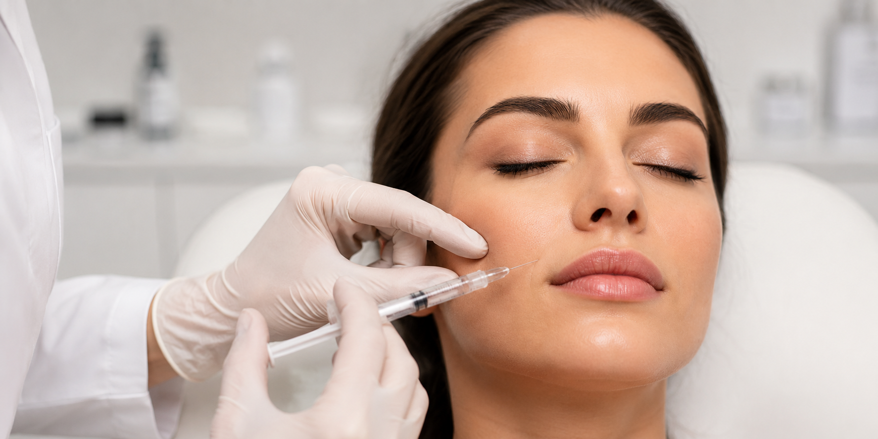 Dermal filler treatment for facial rejuvenation and anti-aging skin enhancement