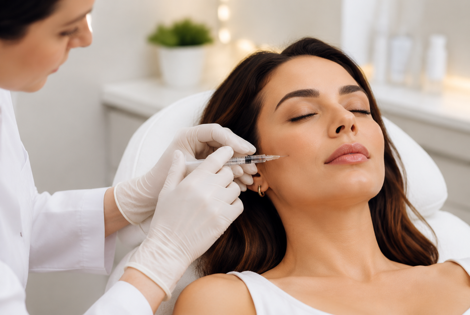 Dermal fillers treatment for facial rejuvenation and volume restoration in New Orleans