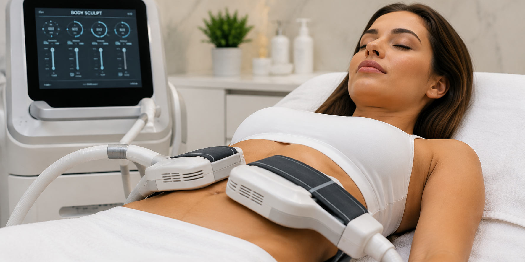 EM Body Sculpt treatment for body contouring and anti-aging wellness