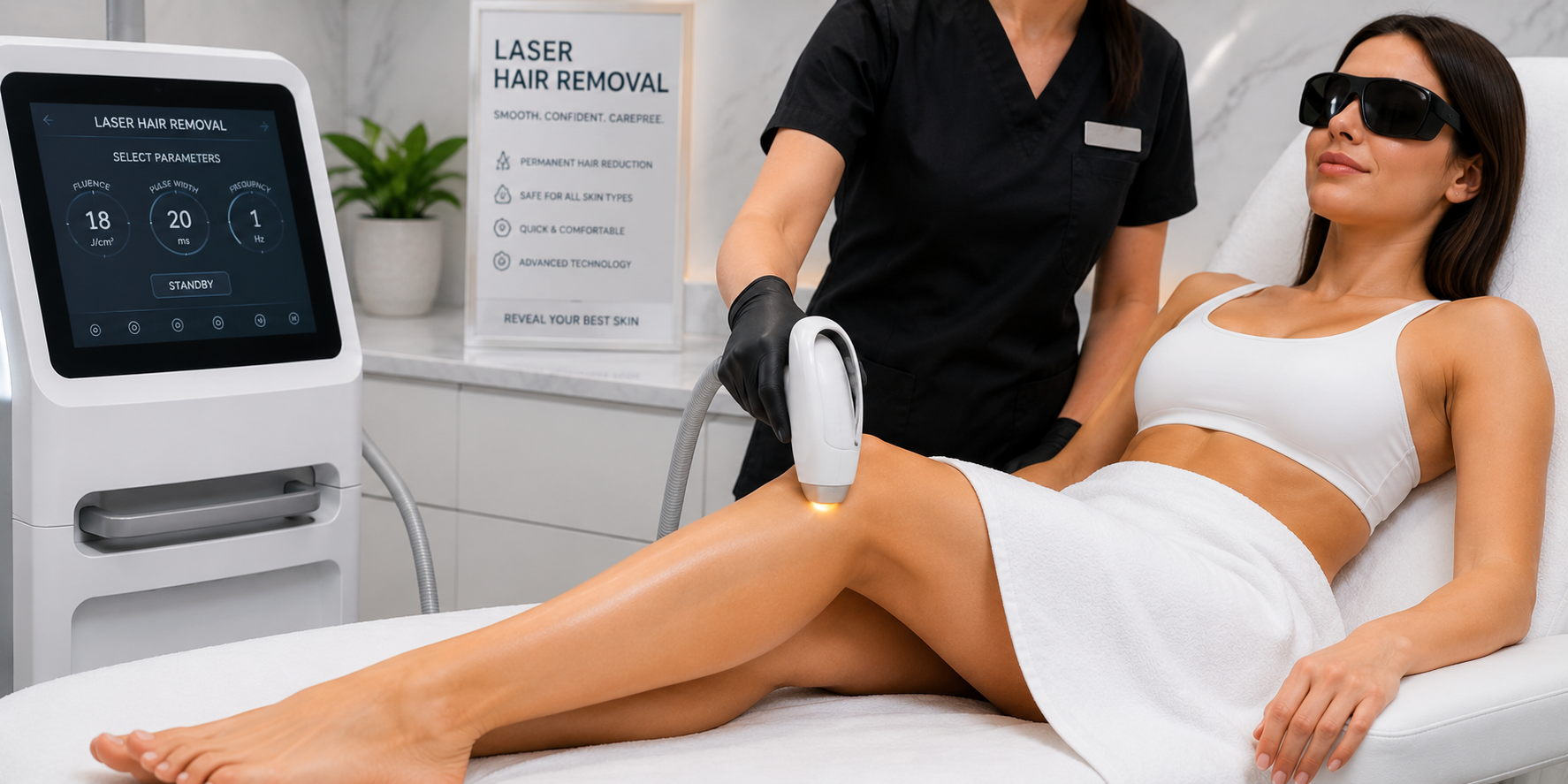 Laser hair removal treatment for smooth, hair-free skin in New Orleans