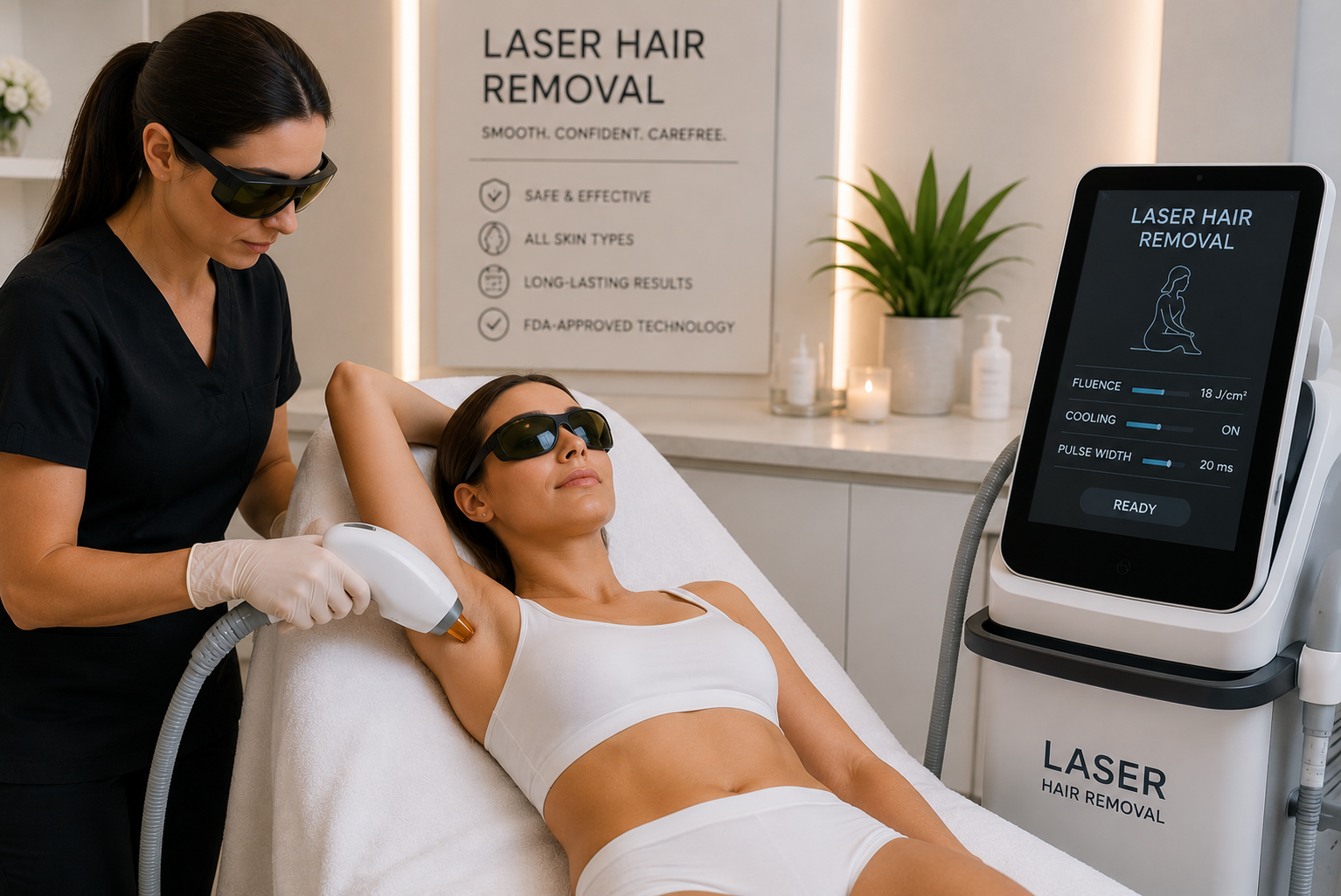 Laser hair removal treatment for smooth, hair-free skin in New Orleans