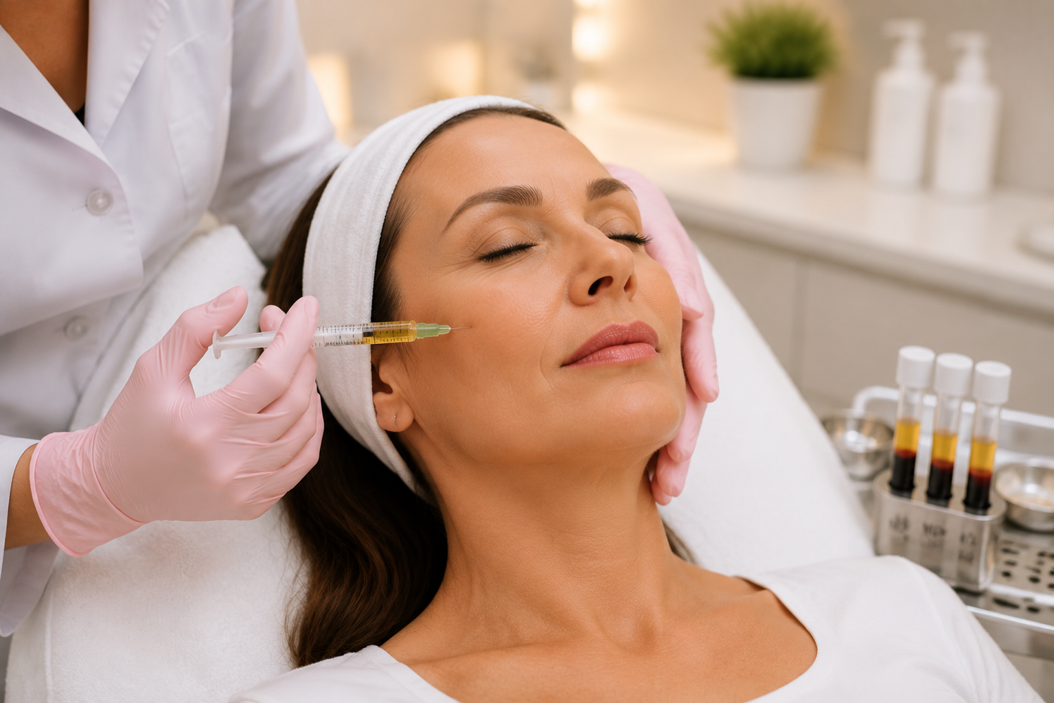 PRP non-surgical facelift treatment for natural facial rejuvenation in New Orleans