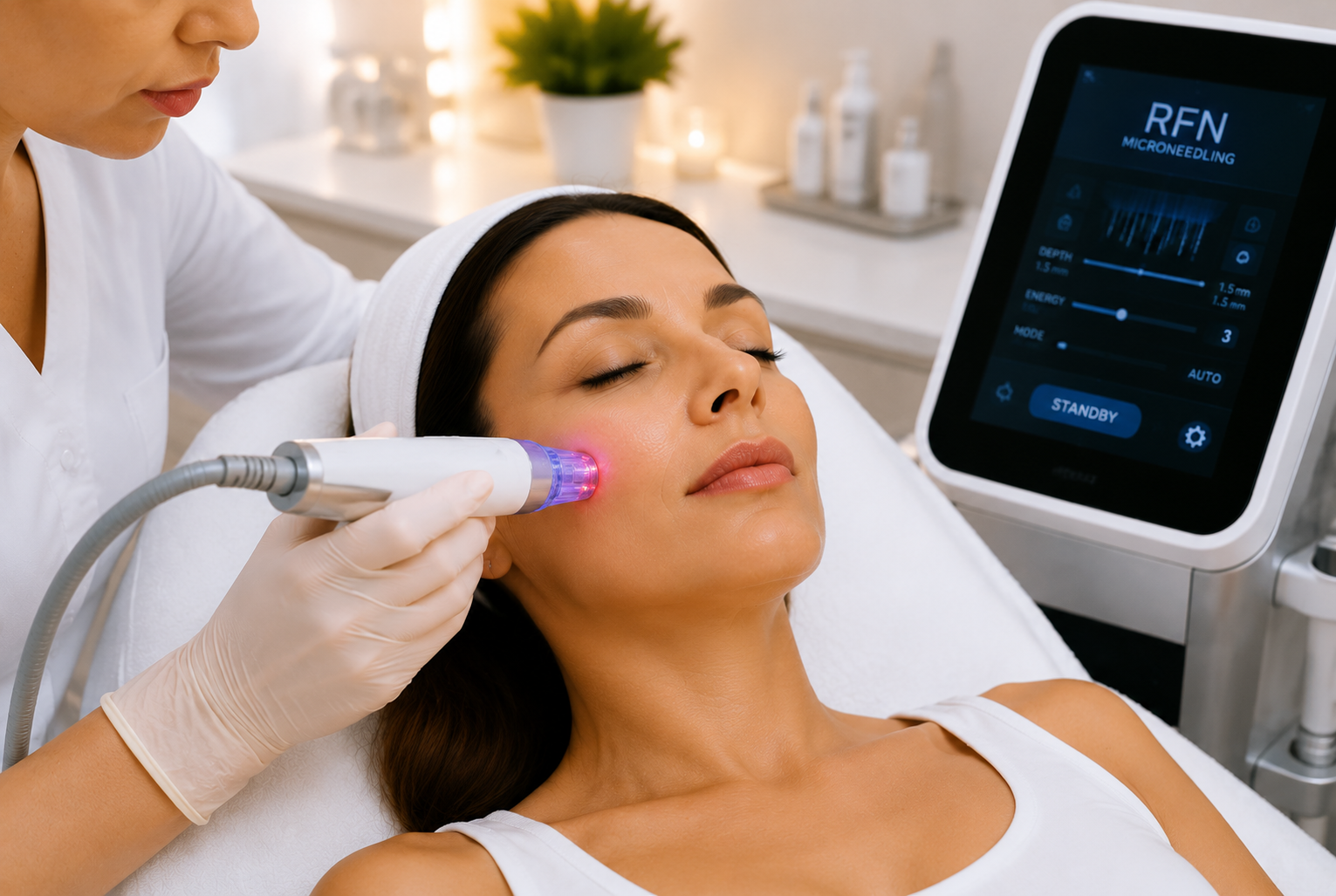 RFN Radio Frequency Microneedling Laser treatment for skin rejuvenation in New Orleans
